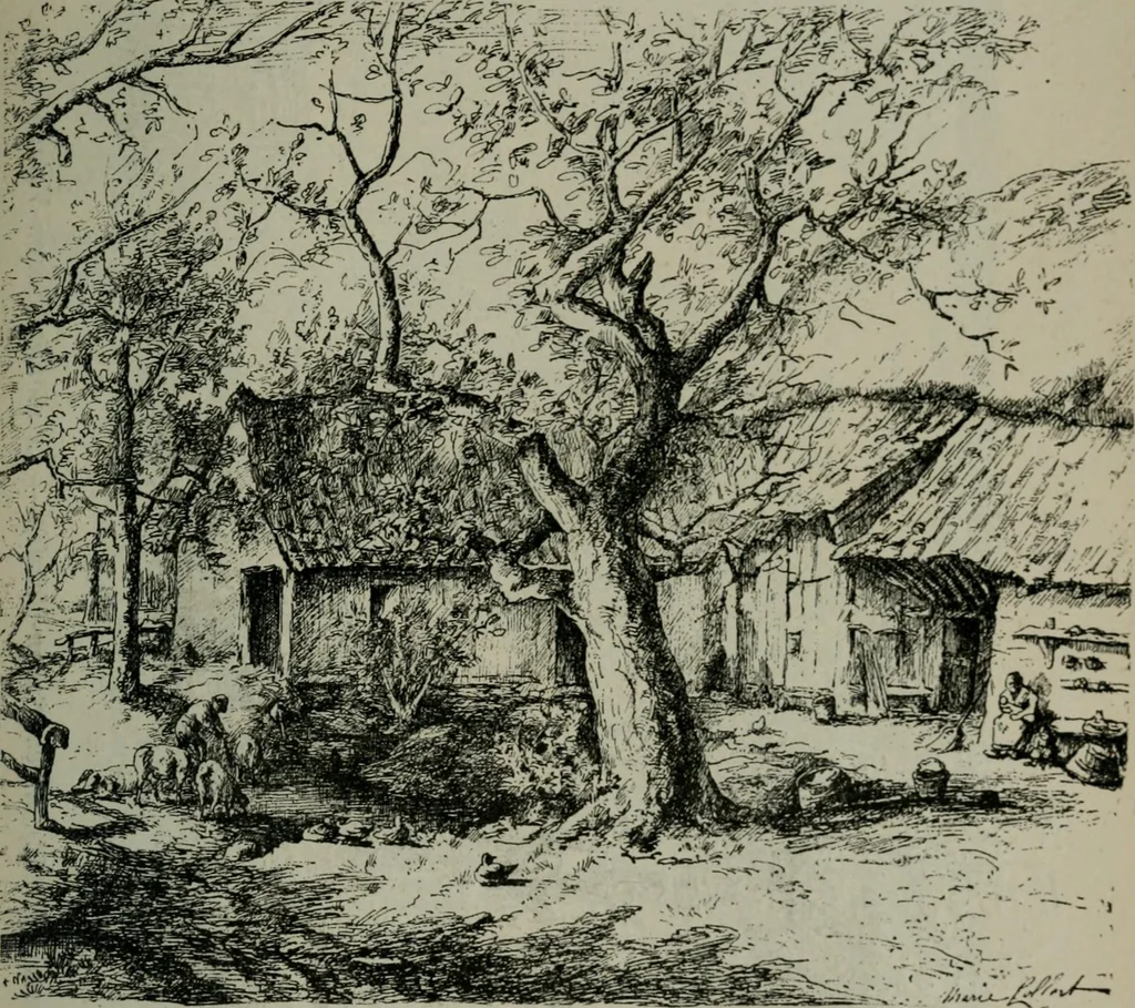 An illustration from Catalogue illustré officiel de la Section des beaux-arts de l'Exposition universelle d'Amsterdam, contenant environ 200 reproductions d'après les dessins originaux des artistes, 1883, leaf 196