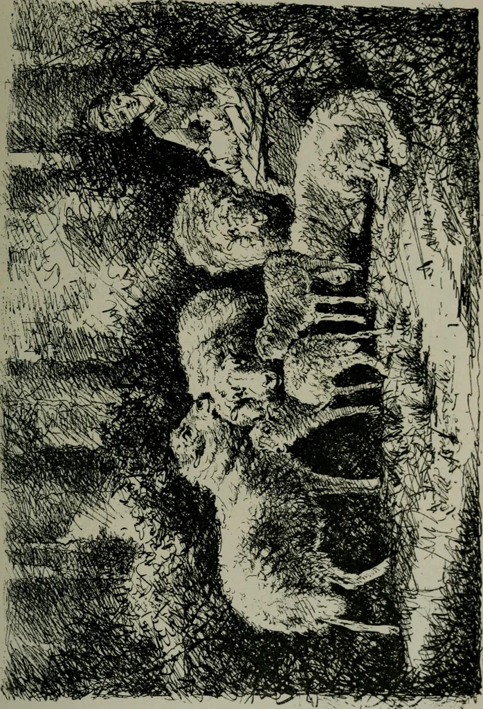 An illustration from Catalogue illustré officiel de la Section des beaux-arts de l'Exposition universelle d'Amsterdam, contenant environ 200 reproductions d'après les dessins originaux des artistes, 1883, leaf 198