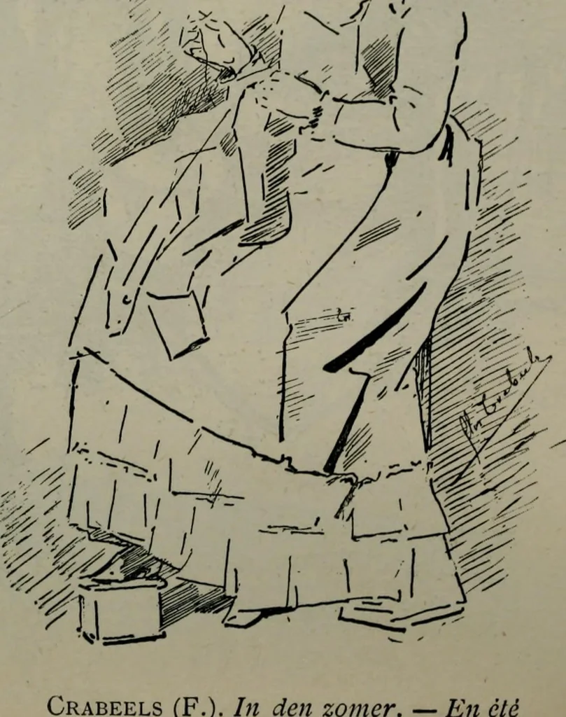 An illustration from Catalogue illustré officiel de la Section des beaux-arts de l'Exposition universelle d'Amsterdam, contenant environ 200 reproductions d'après les dessins originaux des artistes, 1883, leaf 211