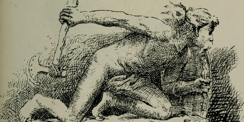 An illustration from Catalogue illustré officiel de la Section des beaux-arts de l'Exposition universelle d'Amsterdam, contenant environ 200 reproductions d'après les dessins originaux des artistes, 1883, leaf 212