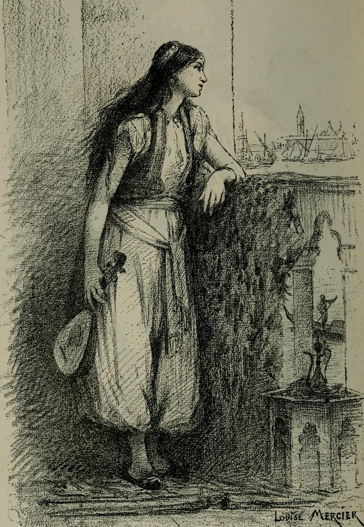 An illustration from Catalogue illustré officiel de la Section des beaux-arts de l'Exposition universelle d'Amsterdam, contenant environ 200 reproductions d'après les dessins originaux des artistes, 1883, leaf 217