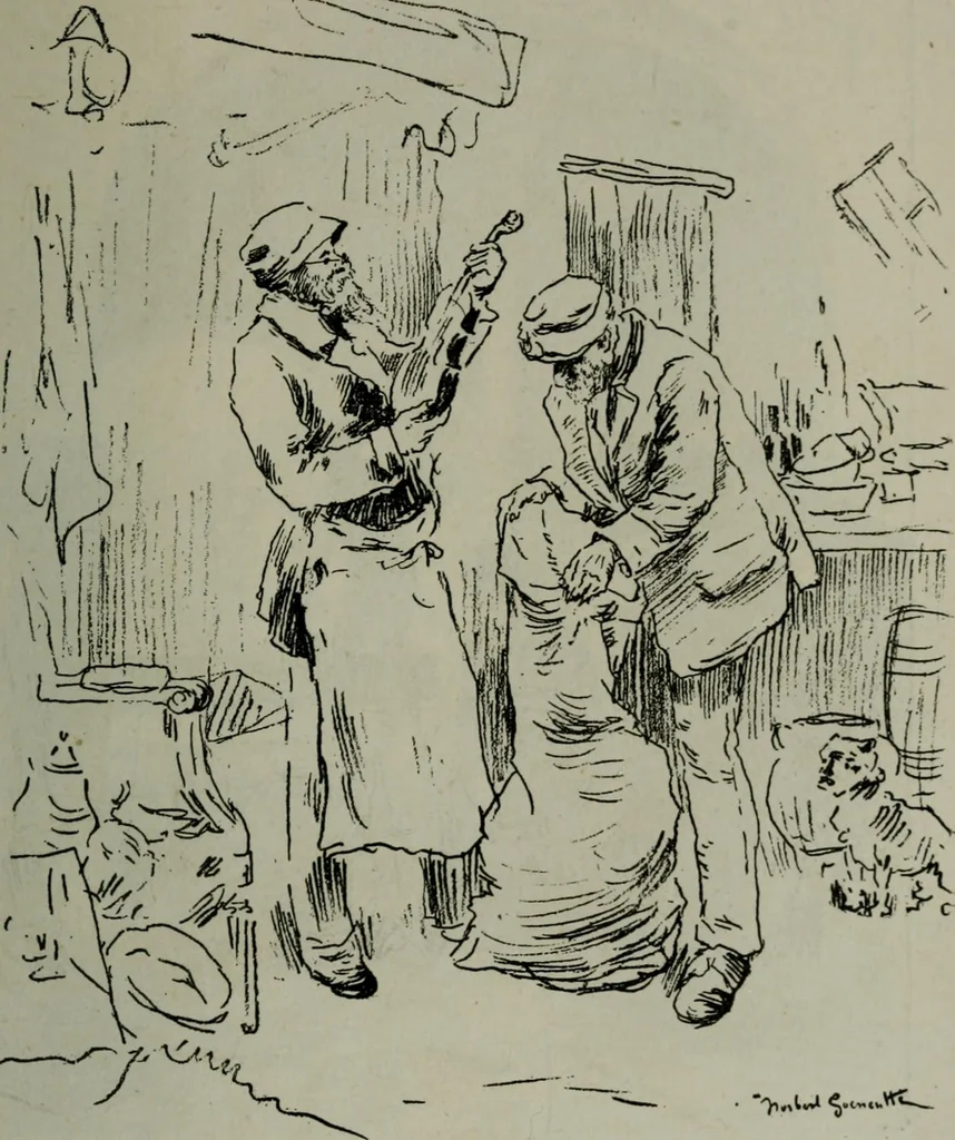 An illustration from Catalogue illustré officiel de la Section des beaux-arts de l'Exposition universelle d'Amsterdam, contenant environ 200 reproductions d'après les dessins originaux des artistes, 1883, leaf 222