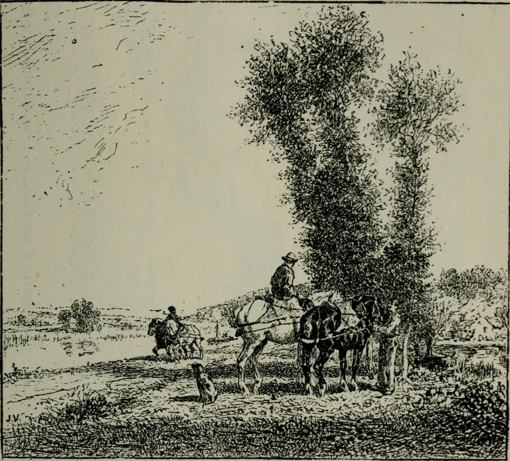 An illustration from Catalogue illustré officiel de la Section des beaux-arts de l'Exposition universelle d'Amsterdam, contenant environ 200 reproductions d'après les dessins originaux des artistes, 1883, leaf 234