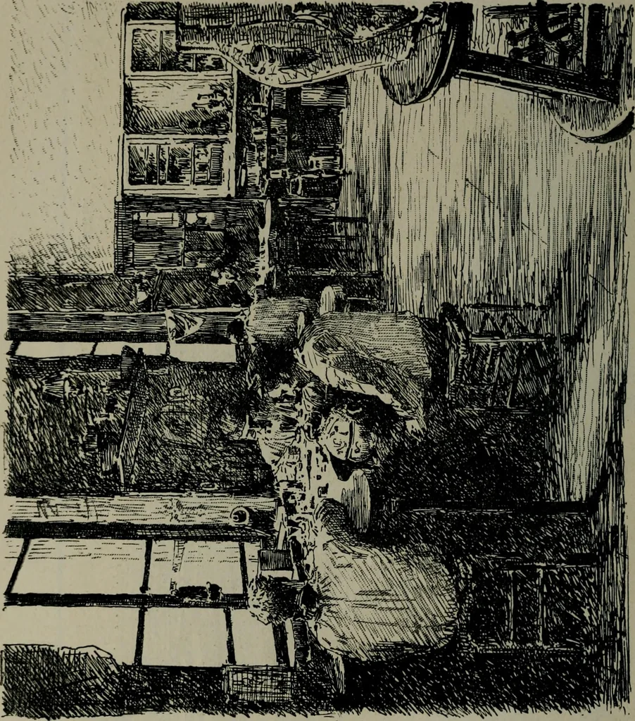 An illustration from Catalogue illustré officiel de la Section des beaux-arts de l'Exposition universelle d'Amsterdam, contenant environ 200 reproductions d'après les dessins originaux des artistes, 1883, leaf 253