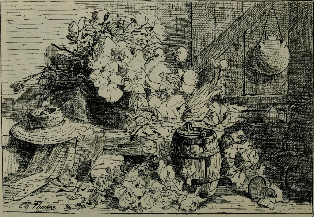 An illustration from Catalogue illustré officiel de la Section des beaux-arts de l'Exposition universelle d'Amsterdam, contenant environ 200 reproductions d'après les dessins originaux des artistes, 1883, leaf 255