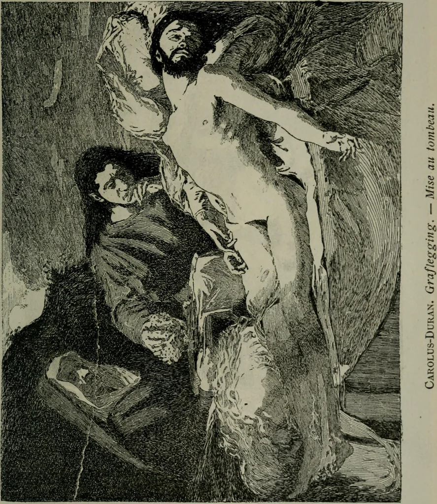 An illustration from Catalogue illustré officiel de la Section des beaux-arts de l'Exposition universelle d'Amsterdam, contenant environ 200 reproductions d'après les dessins originaux des artistes, 1883, leaf 268