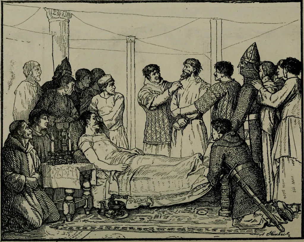 An illustration from Catalogue illustré officiel de la Section des beaux-arts de l'Exposition universelle d'Amsterdam, contenant environ 200 reproductions d'après les dessins originaux des artistes, 1883, leaf 271
