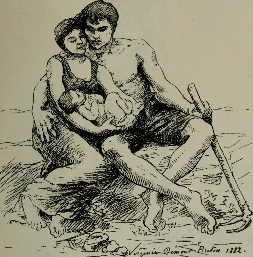 An illustration from Catalogue illustré officiel de la Section des beaux-arts de l'Exposition universelle d'Amsterdam, contenant environ 200 reproductions d'après les dessins originaux des artistes, 1883, leaf 276