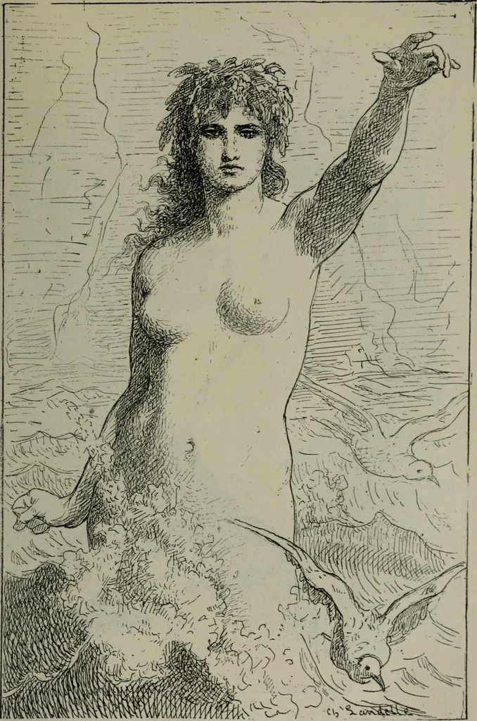 An illustration from Catalogue illustré officiel de la Section des beaux-arts de l'Exposition universelle d'Amsterdam, contenant environ 200 reproductions d'après les dessins originaux des artistes, 1883, leaf 278