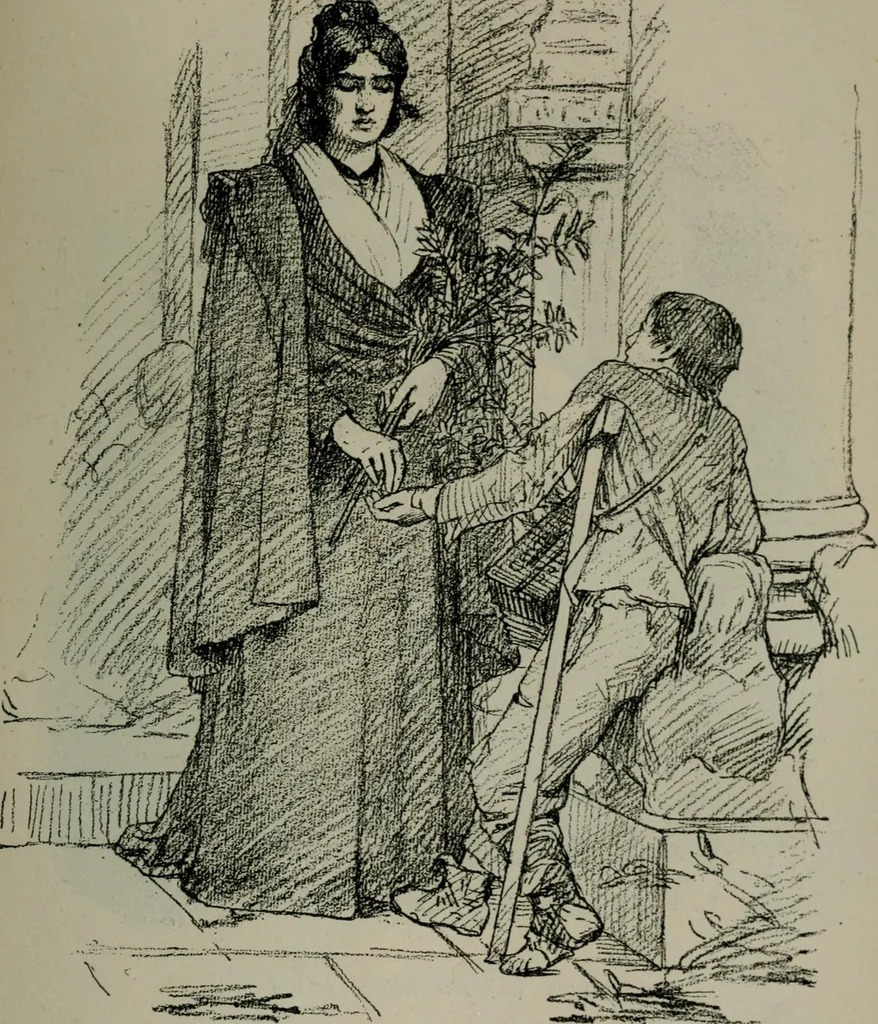 An illustration from Catalogue illustré officiel de la Section des beaux-arts de l'Exposition universelle d'Amsterdam, contenant environ 200 reproductions d'après les dessins originaux des artistes, 1883, leaf 280