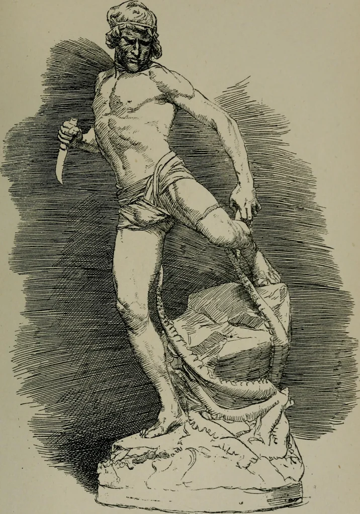 An illustration from Catalogue illustré officiel de la Section des beaux-arts de l'Exposition universelle d'Amsterdam, contenant environ 200 reproductions d'après les dessins originaux des artistes, 1883, leaf 282
