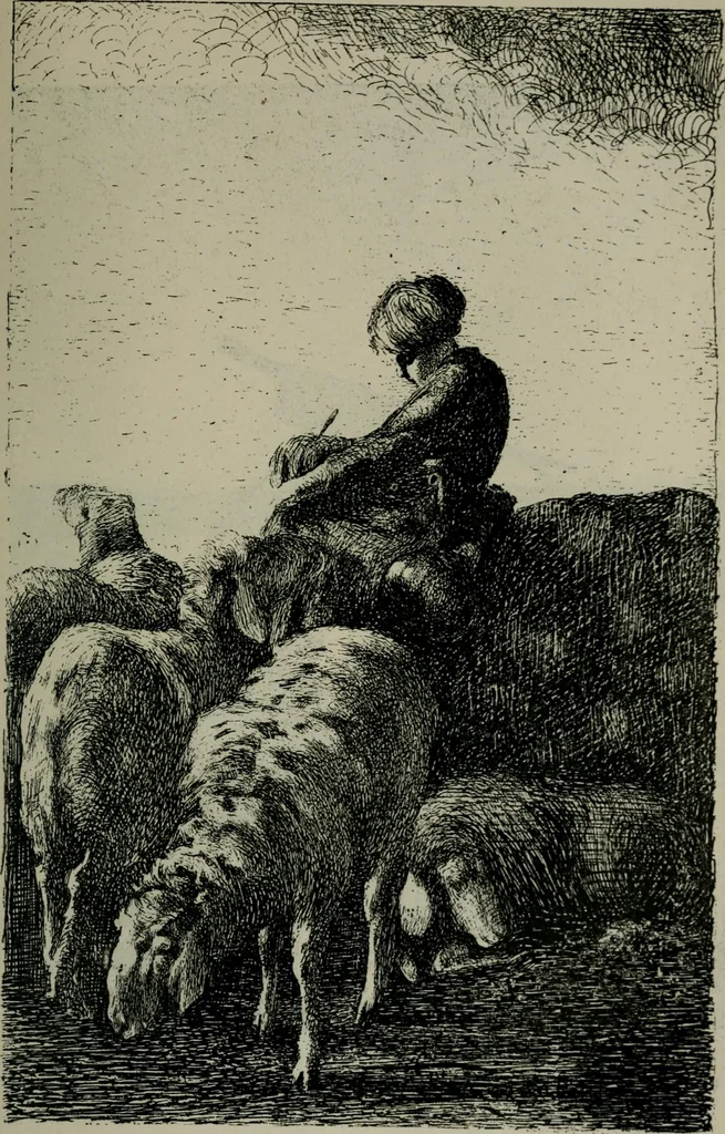 An illustration from Catalogue illustré officiel de la Section des beaux-arts de l'Exposition universelle d'Amsterdam, contenant environ 200 reproductions d'après les dessins originaux des artistes, 1883, leaf 286