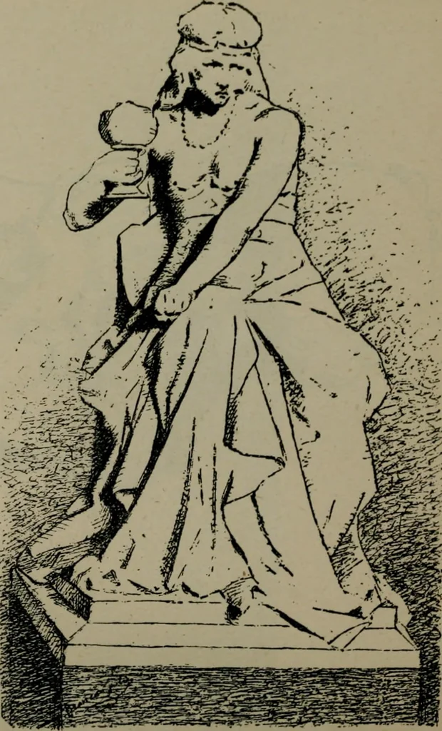 An illustration from Catalogue illustré officiel de la Section des beaux-arts de l'Exposition universelle d'Amsterdam, contenant environ 200 reproductions d'après les dessins originaux des artistes, 1883, leaf 289