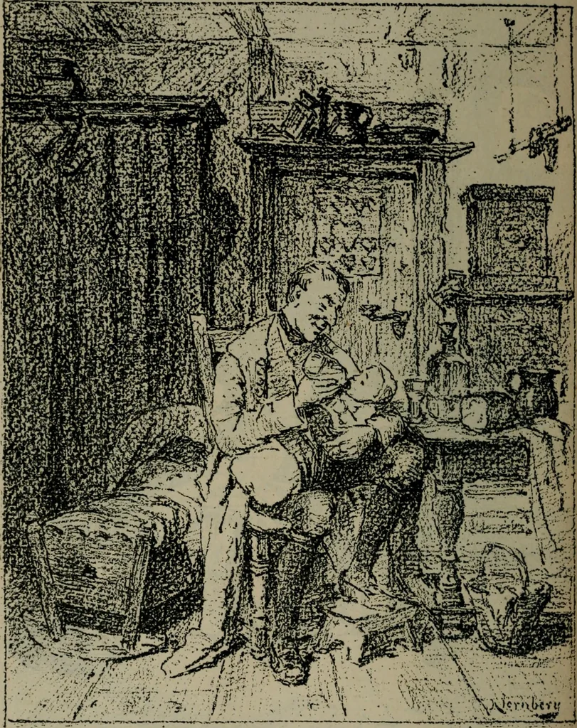 An illustration from Catalogue illustré officiel de la Section des beaux-arts de l'Exposition universelle d'Amsterdam, contenant environ 200 reproductions d'après les dessins originaux des artistes, 1883, leaf 293