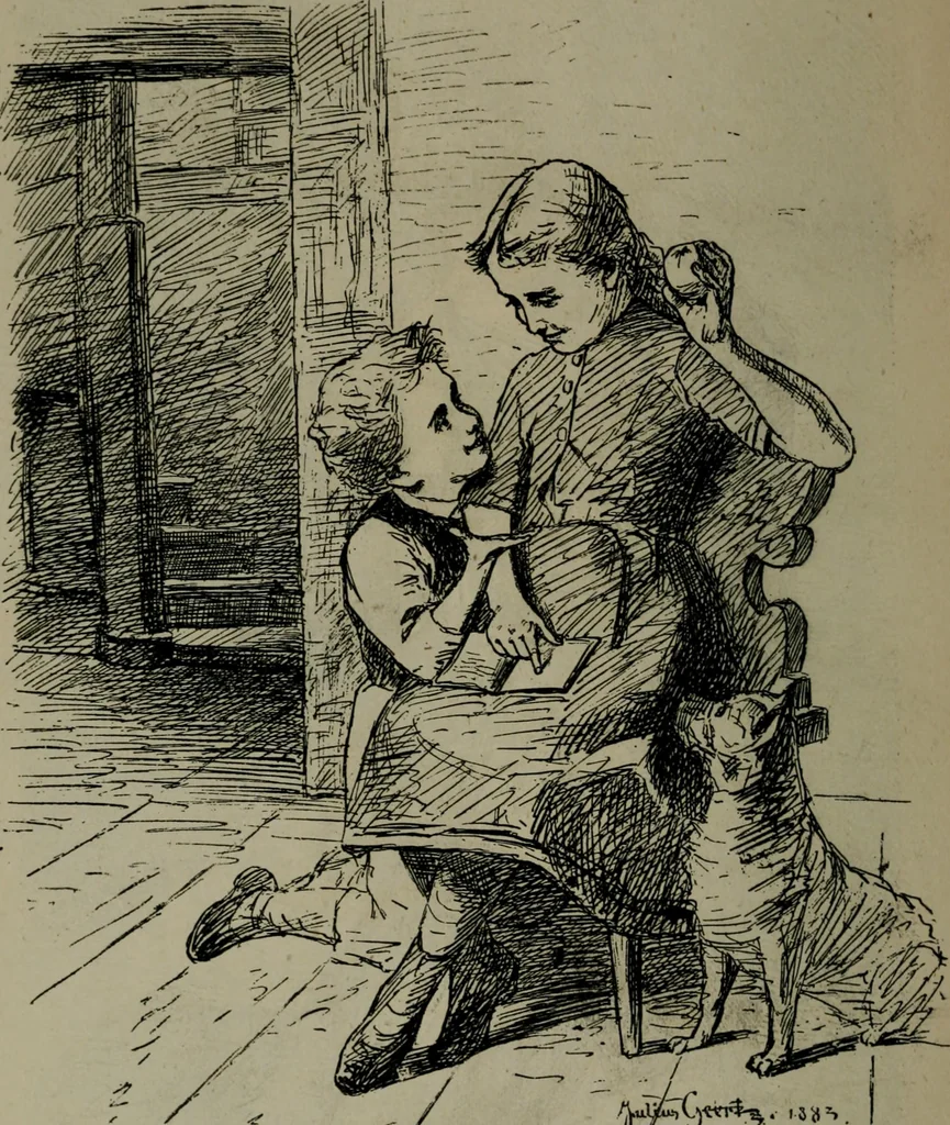 An illustration from Catalogue illustré officiel de la Section des beaux-arts de l'Exposition universelle d'Amsterdam, contenant environ 200 reproductions d'après les dessins originaux des artistes, 1883, leaf 301