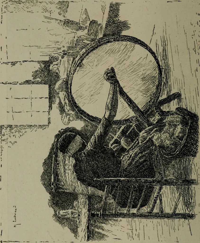 An illustration from Catalogue illustré officiel de la Section des beaux-arts de l'Exposition universelle d'Amsterdam, contenant environ 200 reproductions d'après les dessins originaux des artistes, 1883, leaf 305
