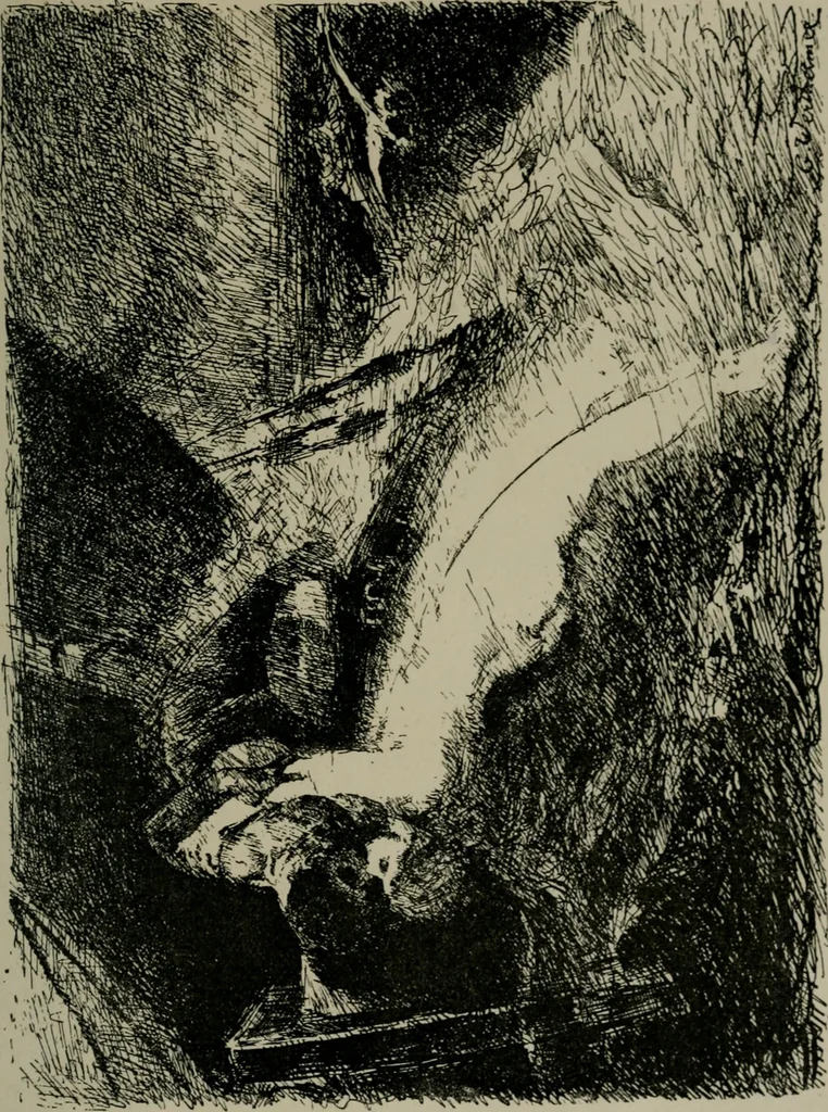 An illustration from Catalogue illustré officiel de la Section des beaux-arts de l'Exposition universelle d'Amsterdam, contenant environ 200 reproductions d'après les dessins originaux des artistes, 1883, leaf 318