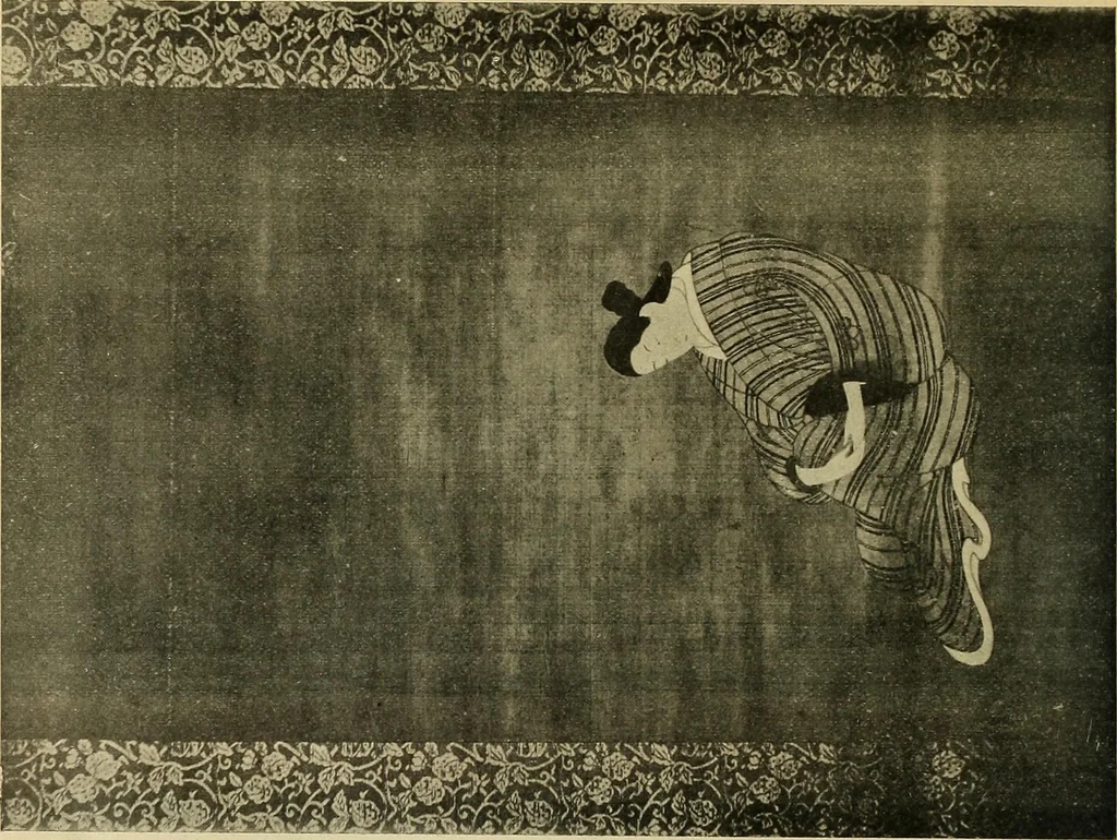 An illustration from Catalogue of Fukuba's collection of one hundred Ukiyoé paintings, 1911, leaf 47