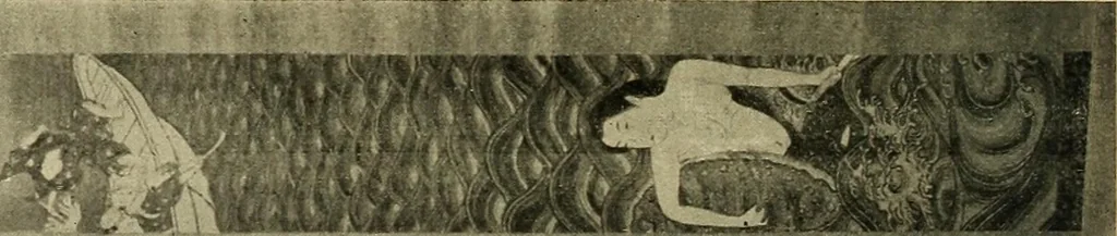 An illustration from Catalogue of Fukuba's collection of one hundred Ukiyoé paintings, 1911, leaf 49