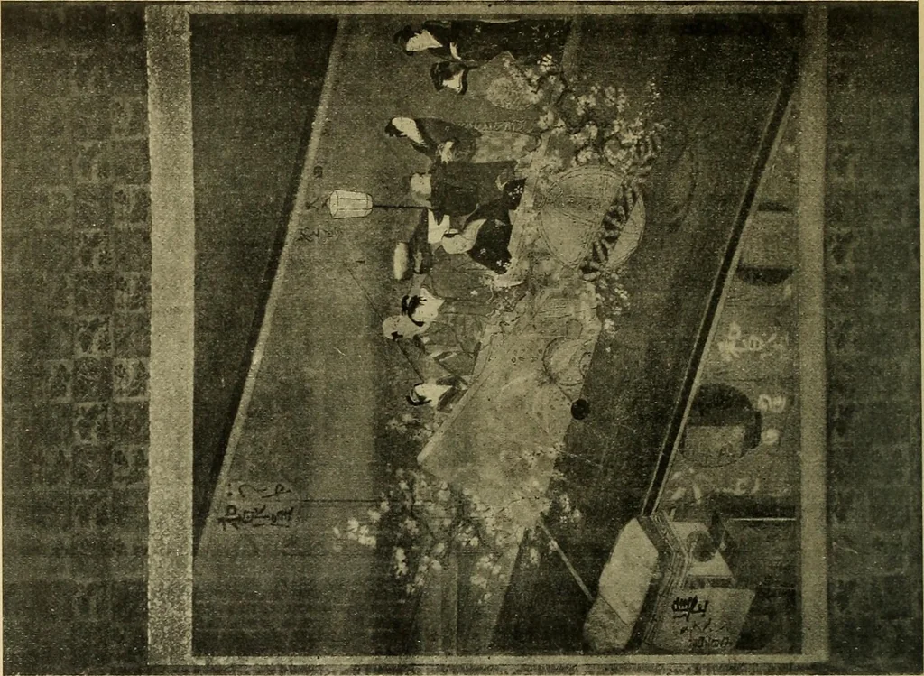 An illustration from Catalogue of Fukuba's collection of one hundred Ukiyoé paintings, 1911, leaf 51