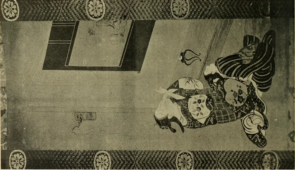 An illustration from Catalogue of Fukuba's collection of one hundred Ukiyoé paintings, 1911, leaf 51