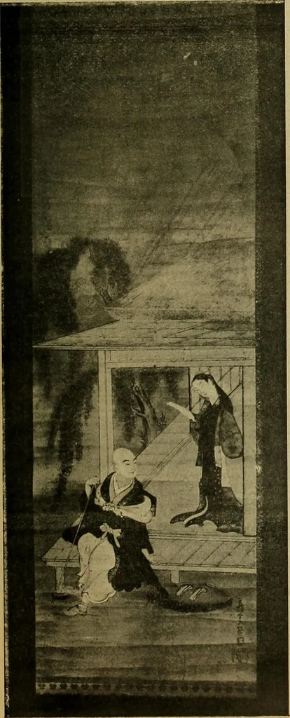 An illustration from Catalogue of Fukuba's collection of one hundred Ukiyoé paintings, 1911, leaf 54
