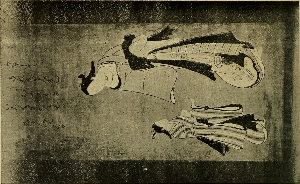 An illustration from Catalogue of Fukuba's collection of one hundred Ukiyoé paintings, 1911, leaf 57