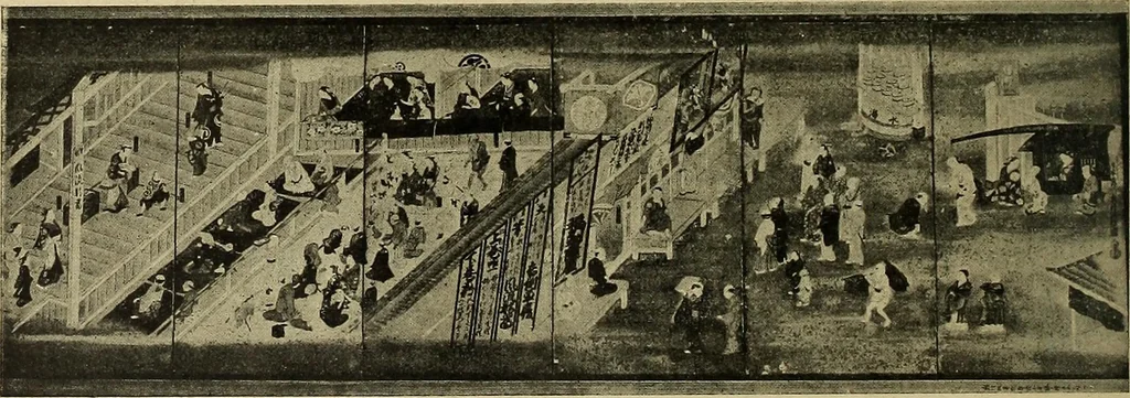 An illustration from Catalogue of Fukuba's collection of one hundred Ukiyoé paintings, 1911, leaf 57