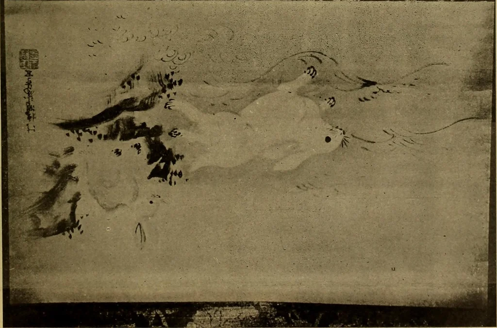 An illustration from Catalogue of Fukuba's collection of one hundred Ukiyoé paintings, 1911, leaf 68