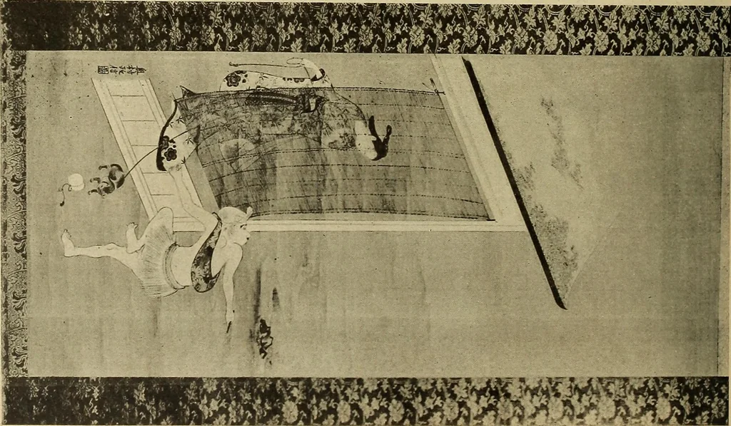 An illustration from Catalogue of Fukuba's collection of one hundred Ukiyoé paintings, 1911, leaf 73