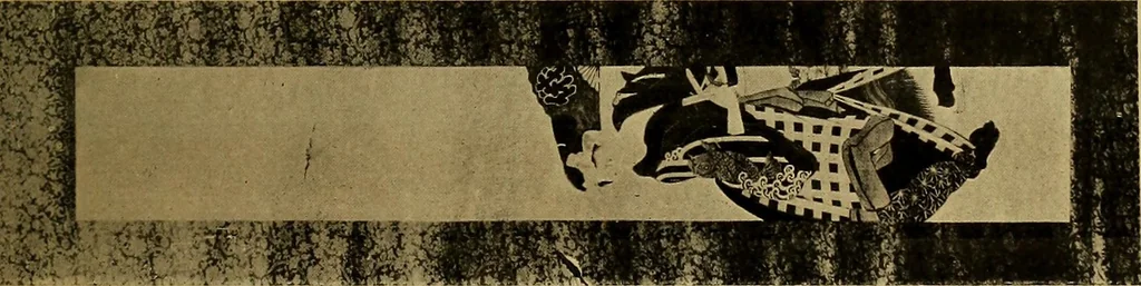 An illustration from Catalogue of Fukuba's collection of one hundred Ukiyoé paintings, 1911, leaf 84