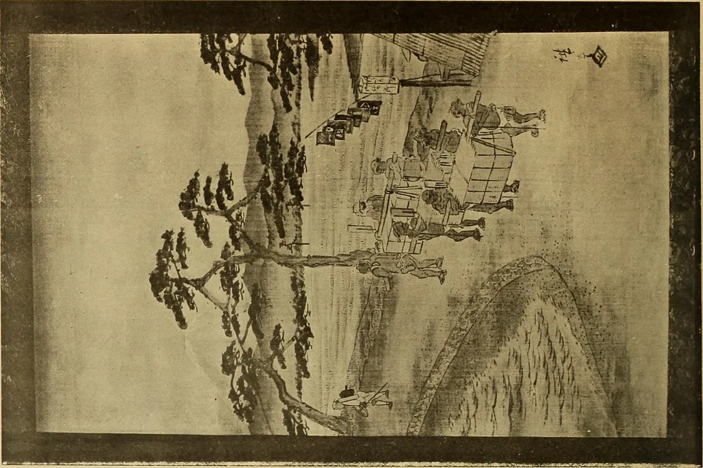An illustration from Catalogue of Fukuba's collection of one hundred Ukiyoé paintings, 1911, leaf 87
