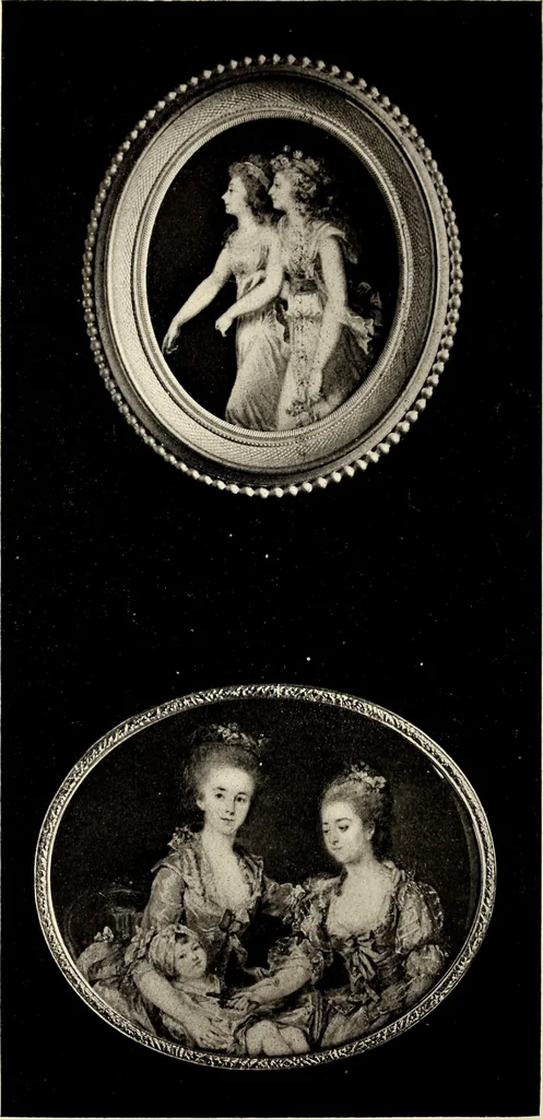 An illustration from Catalogue of the furniture, marbles, bronzes, clocks, candelabra, majolica, porcelain, glass, jewelery, goldsmith's and silversmith's work, ivories, medals, illuminations, miniatures, and objects of art generally, in the Wallace collection, 1910, leaf 205