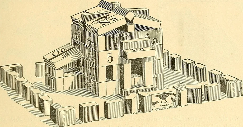 An illustration from Catalogue of games, sectional pictures, toys, puzzles, blocks and novelties, 1889, leaf 52