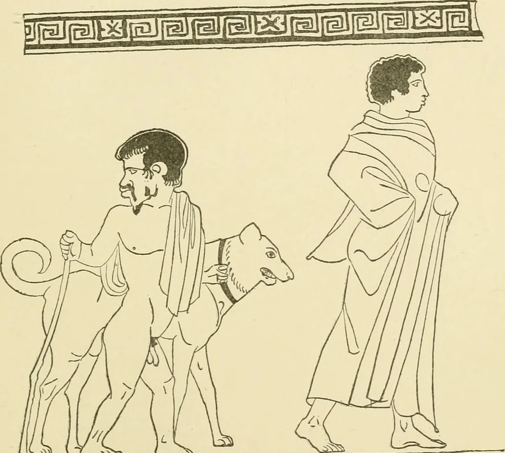 An illustration from Catalogue of Greek, Etruscan and Roman vases, 1893, leaf 182