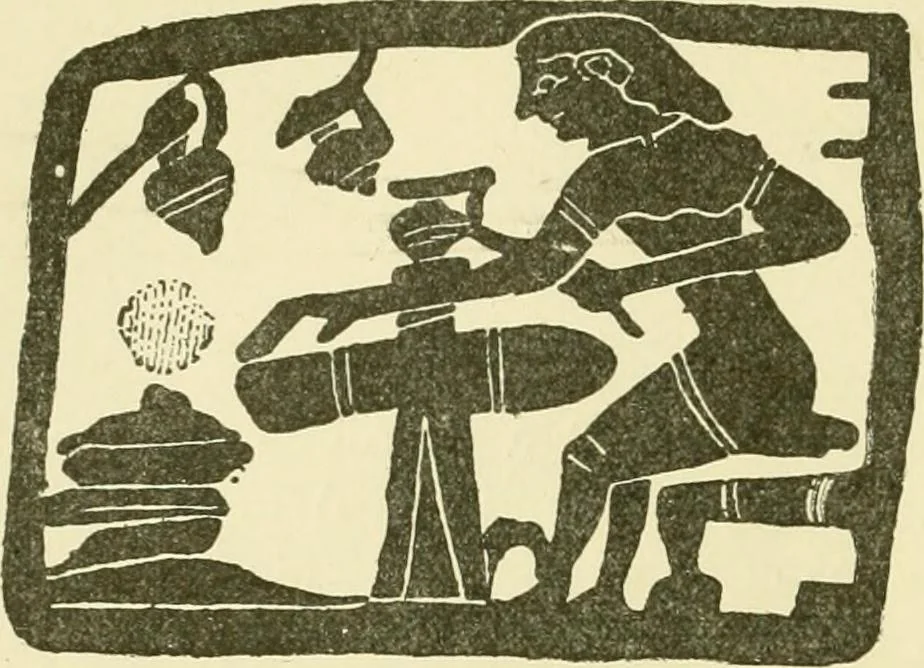 An illustration from Catalogue of Greek, Etruscan and Roman vases, 1893, leaf 51