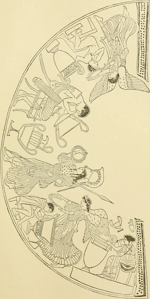 An illustration from Catalogue of Greek, Etruscan and Roman vases, 1893, leaf 60