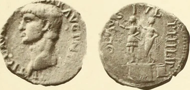 An illustration from Catalogue of Greek coins in the Hunterian collection, University of Glasgow, 1899, leaf 612