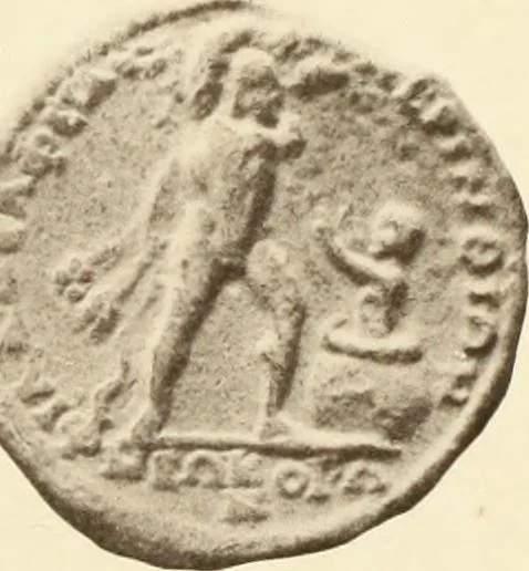 An illustration from Catalogue of Greek coins in the Hunterian collection, University of Glasgow, 1899, leaf 626