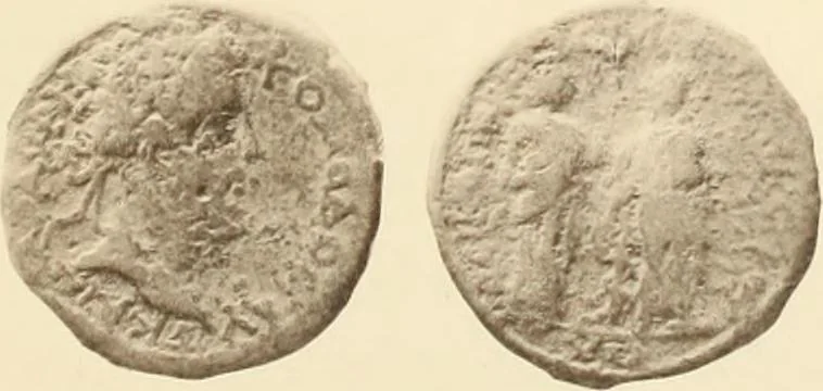 An illustration from Catalogue of Greek coins in the Hunterian collection, University of Glasgow, 1899, leaf 626