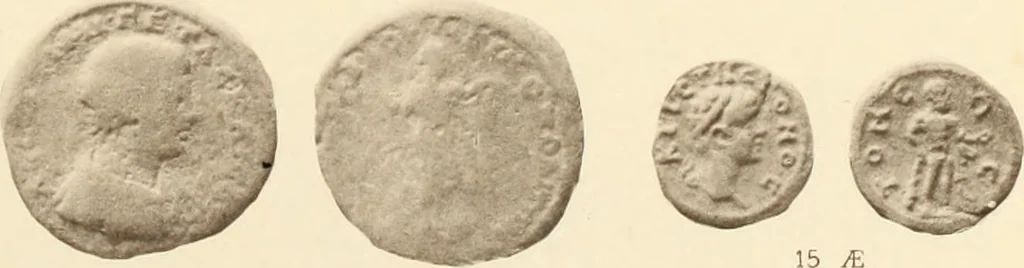An illustration from Catalogue of Greek coins in the Hunterian collection, University of Glasgow, 1899, leaf 626