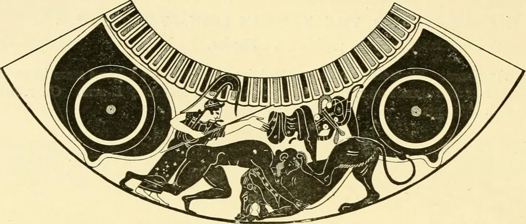 An illustration from A catalogue of the Greek and Etruscan vases in the British Museum, 1893, leaf 21