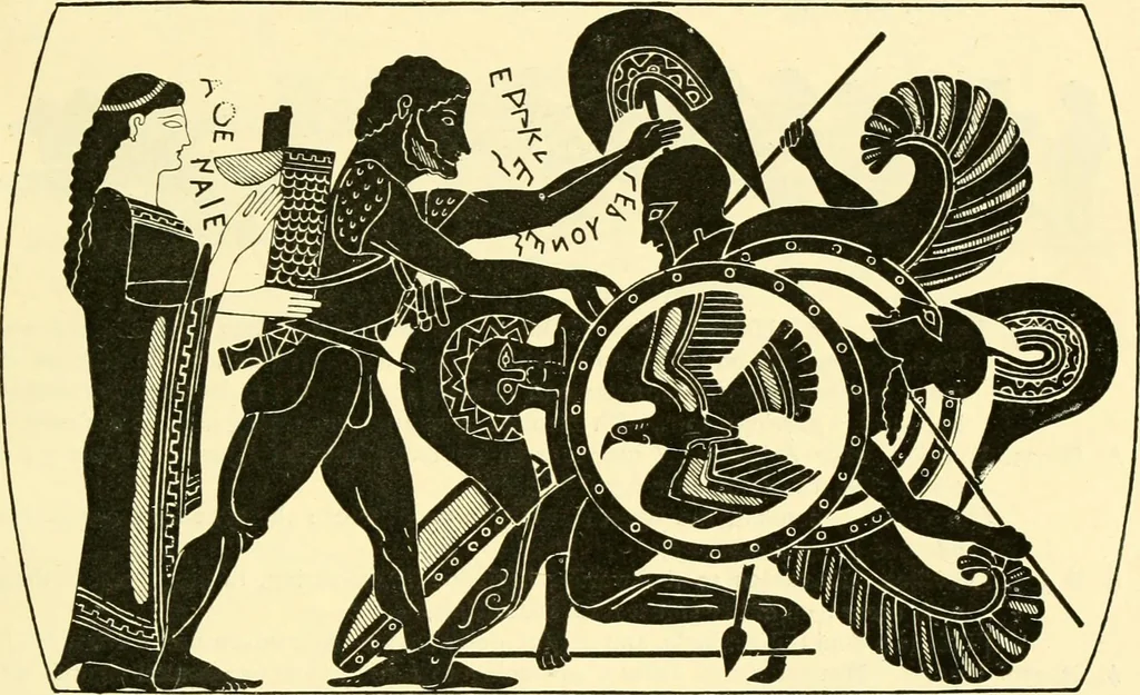 An illustration from A catalogue of the Greek and Etruscan vases in the British Museum, 1893, leaf 24