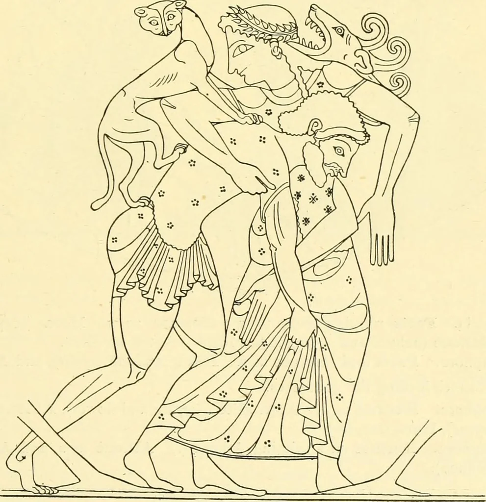 An illustration from A catalogue of the Greek and Etruscan vases in the British Museum, 1893, leaf 32