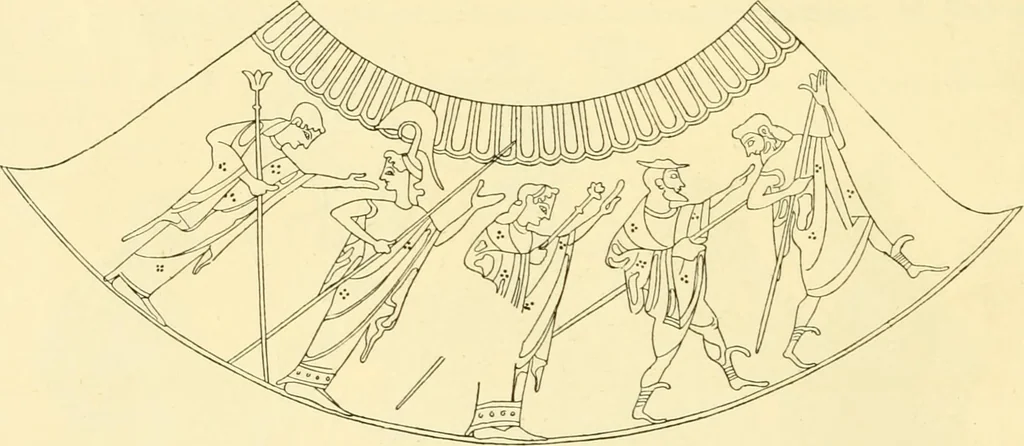 An illustration from A catalogue of the Greek and Etruscan vases in the British Museum, 1893, leaf 33