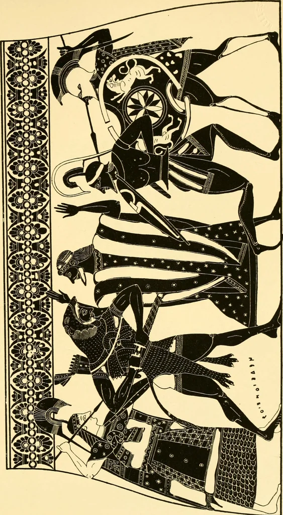 An illustration from A catalogue of the Greek and Etruscan vases in the British Museum, 1893, leaf 332
