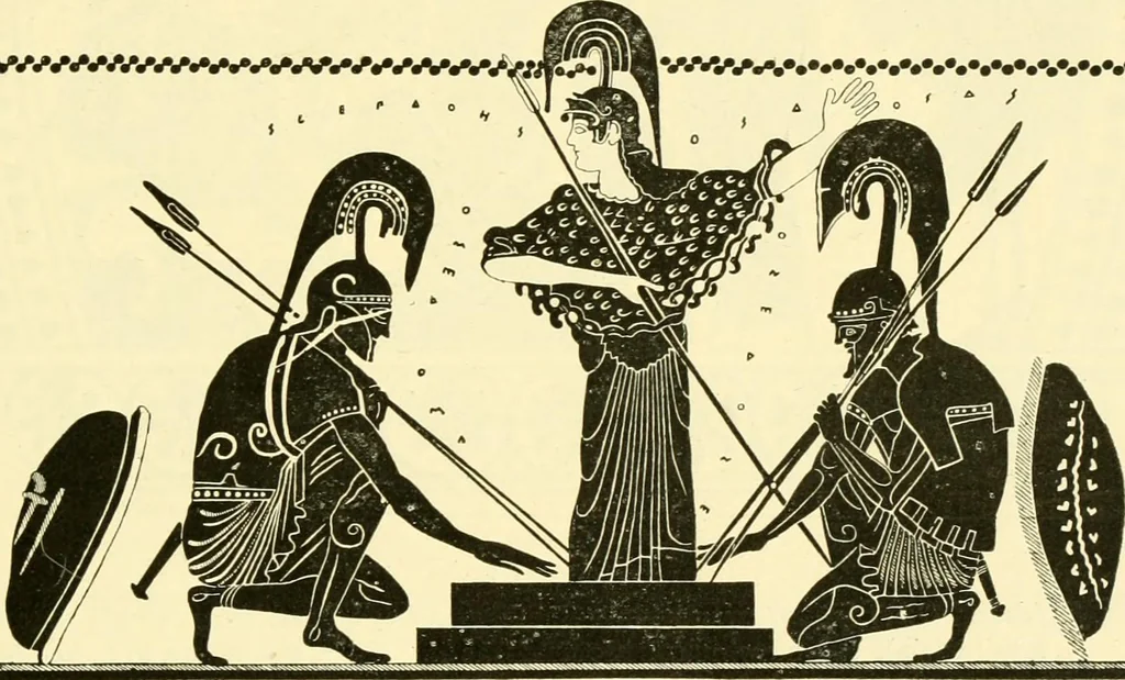 An illustration from A catalogue of the Greek and Etruscan vases in the British Museum, 1893, leaf 34