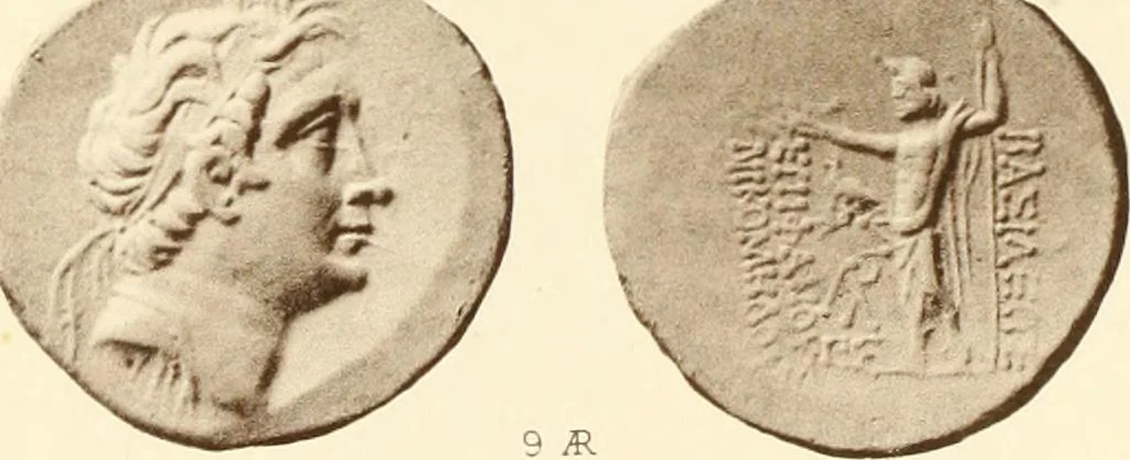 An illustration from Catalogue of Greek coins in the Hunterian collection, University of Glasgow, 1899, leaf 698