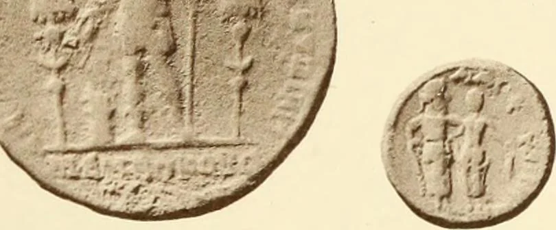 An illustration from Catalogue of Greek coins in the Hunterian collection, University of Glasgow, 1899, leaf 700