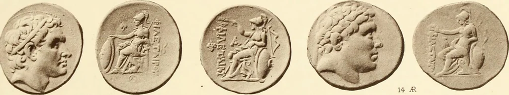 An illustration from Catalogue of Greek coins in the Hunterian collection, University of Glasgow, 1899, leaf 700